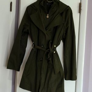 Ladies XXL Lined Rain Jacket Trench EUC Inc.